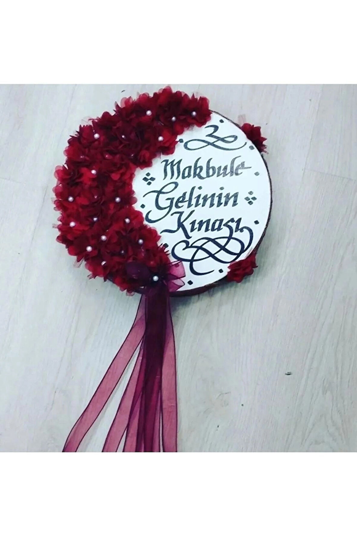 Isme Özel Deri Tef Kına Tefi Lazer Gül Süslenmiş Gelin Tefi 30 Cm Vurmalı Çalgı Müzik Aleti Def