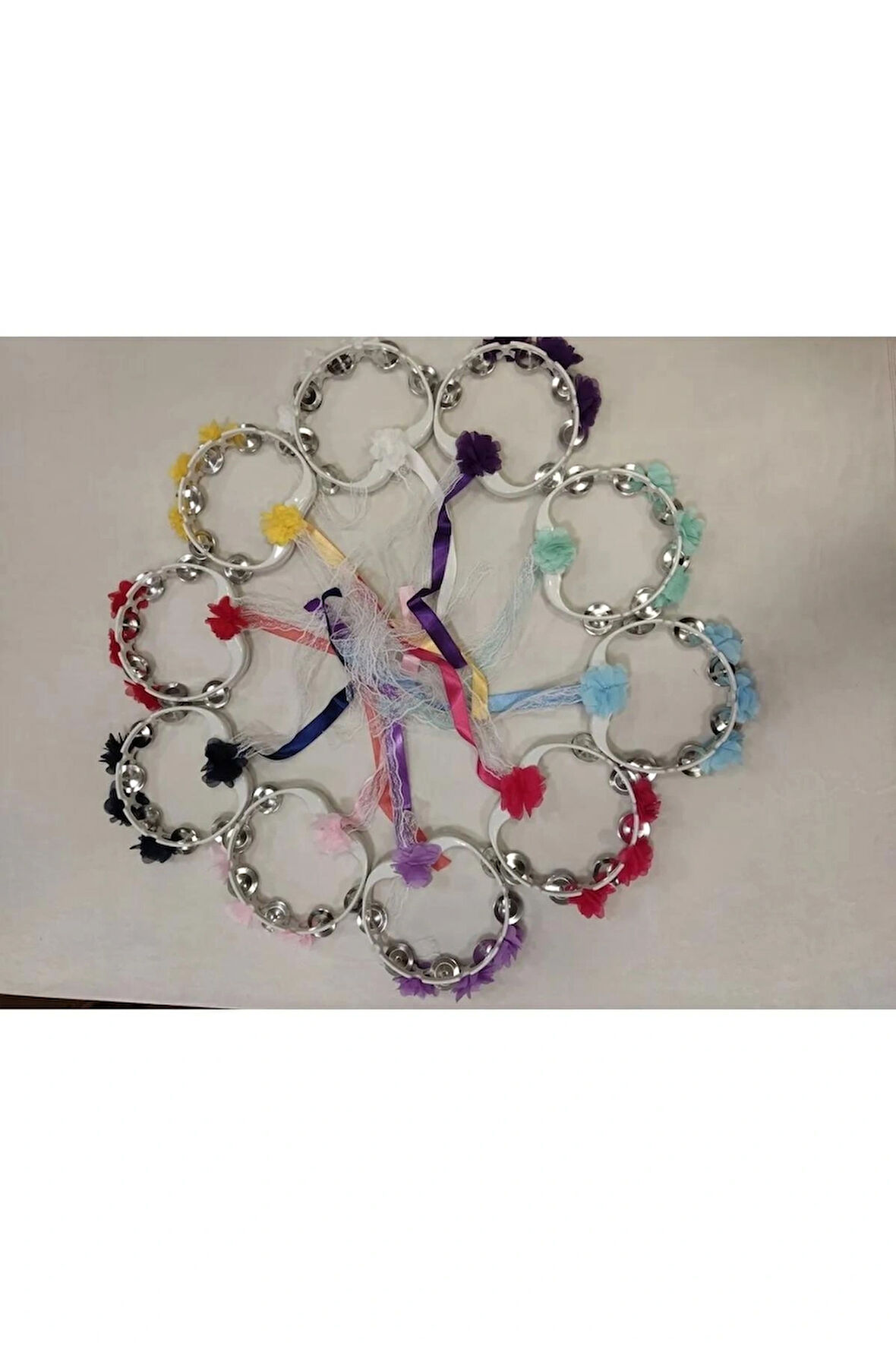 Tef Kına Gecesi Kına Malzemesi Lazer Güllü Kurdaleli Tef 10 Adet