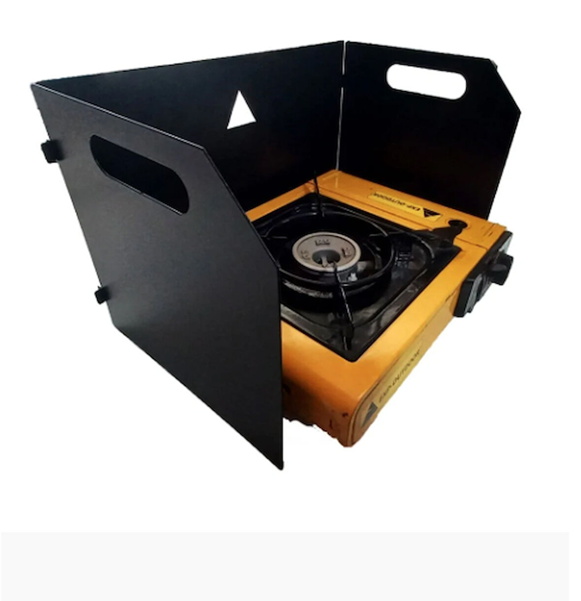 Rüzgarlık Tekli Ocak Galvaniz Koruma Siyah