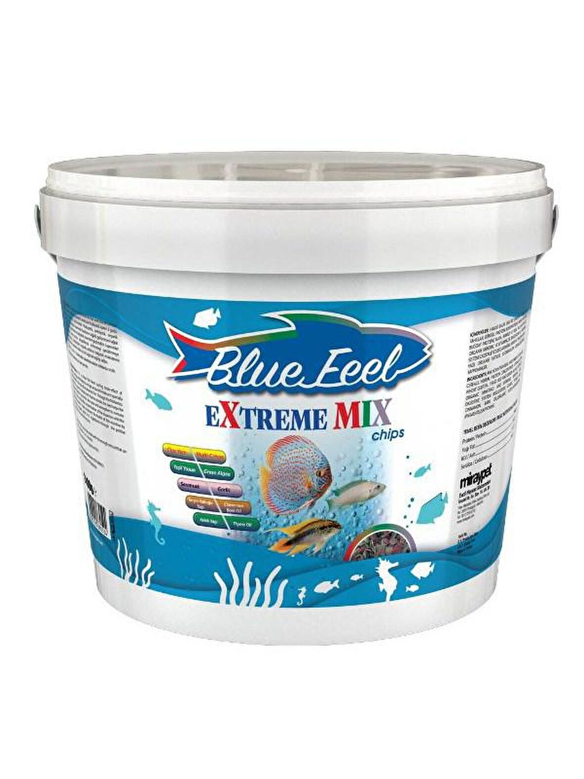 250 Gram Blue Feel Extreme Mix Chips Balık Yemi