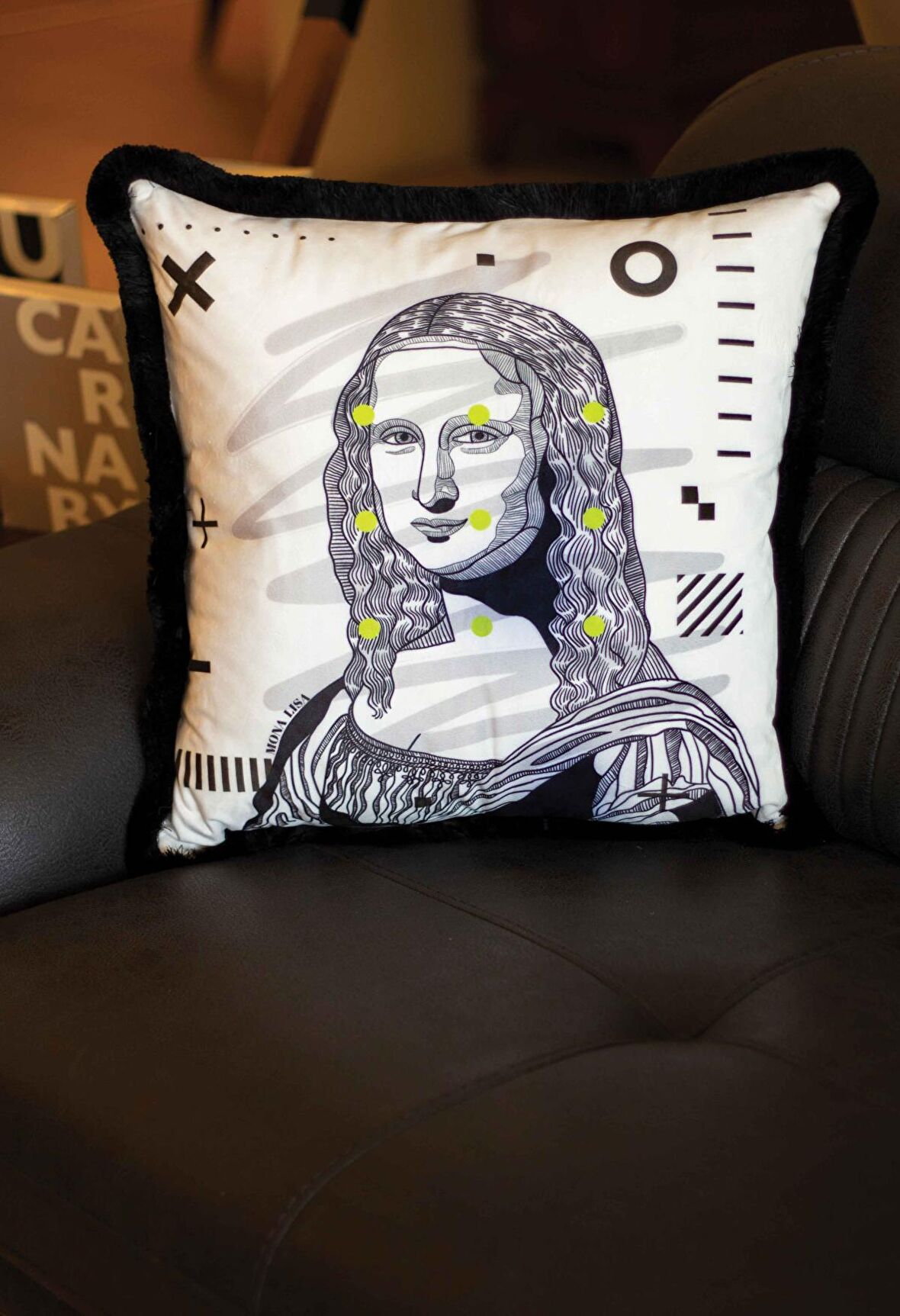 Adawall Mona Lisa Dekoratif Yastık