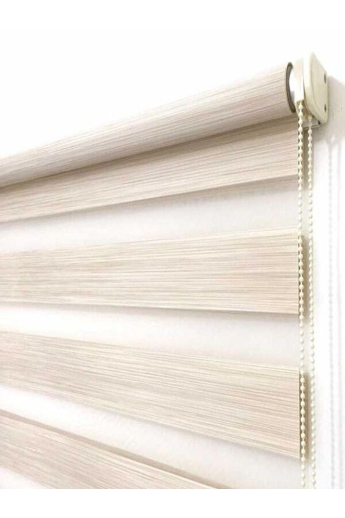 Sütlü Kahve Alüminyum Kasa Zebra Perde Etekli