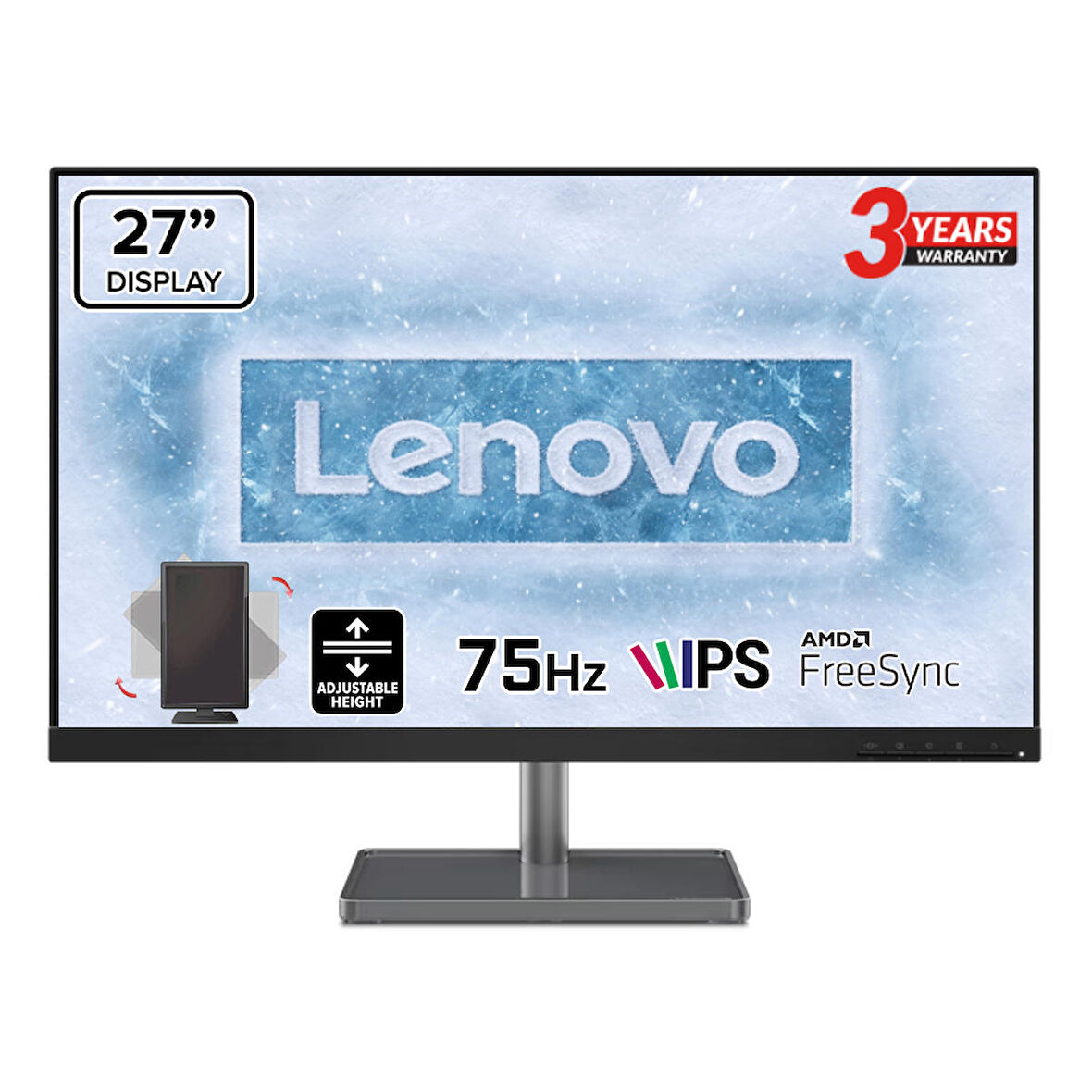 Lenovo L27M-30 27" 75Hz 4ms (Hdmı+Vga+Type-C) Full Hd Monitör 66D0KAC2TK