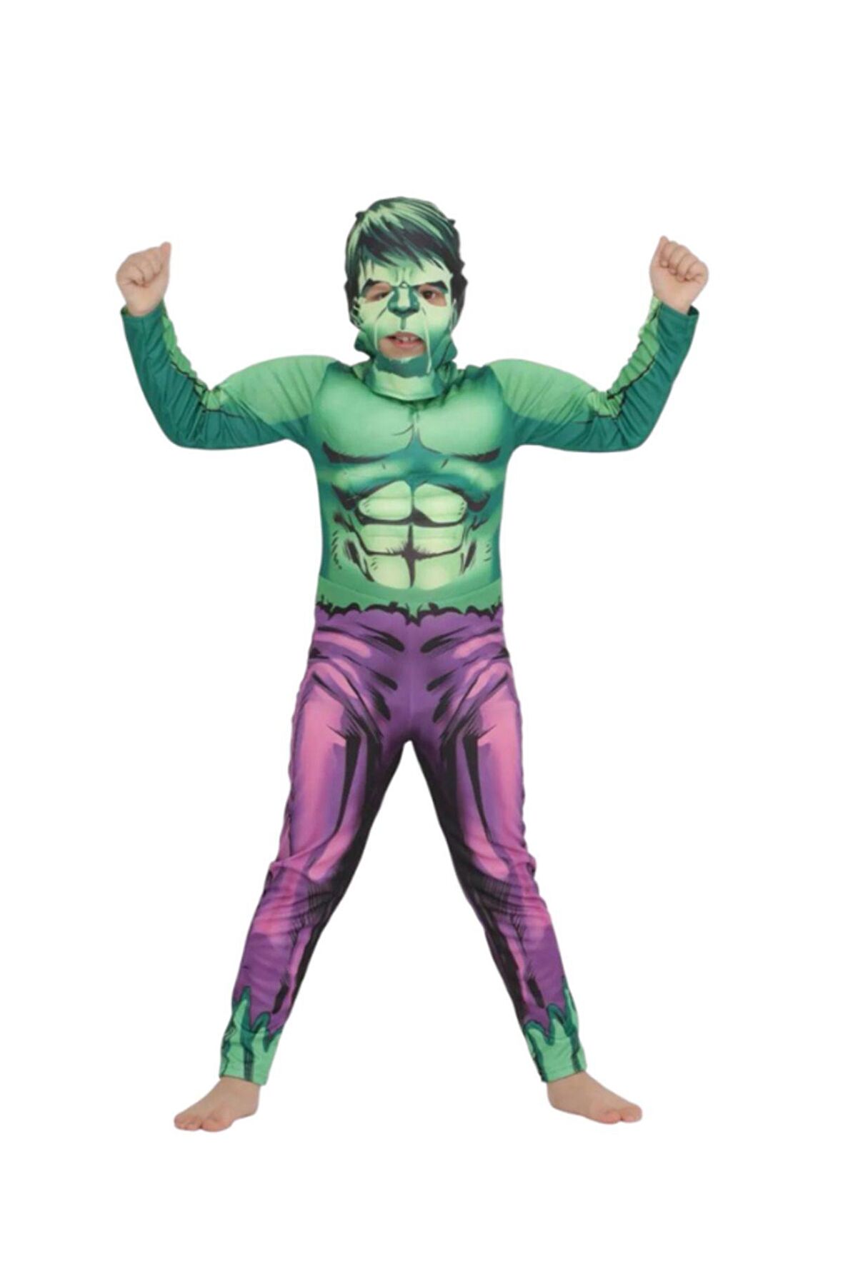 Hulk Kaslı Çocuk Kostümü