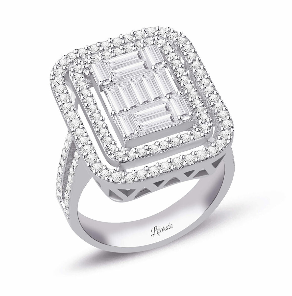 1.28 Ct Baget Pırlanta Yüzük