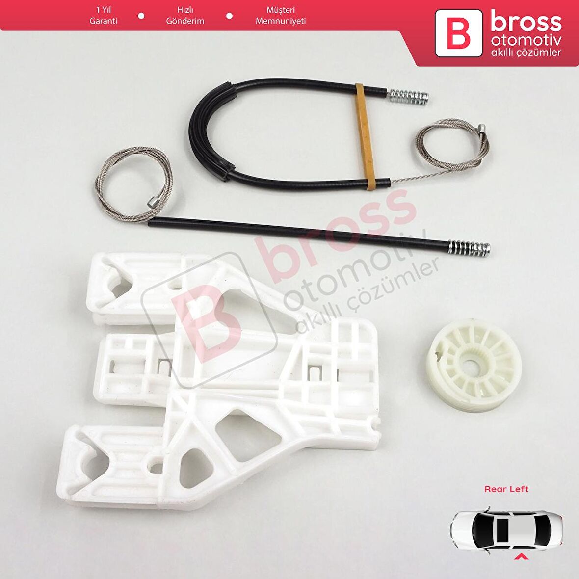 Citroen C5 MK2 MK3 RC RD RW 2007-2018 4/5 Kapı 9221EQ İçin Elektrikli Ön Sol Cam Kriko Tamir Seti