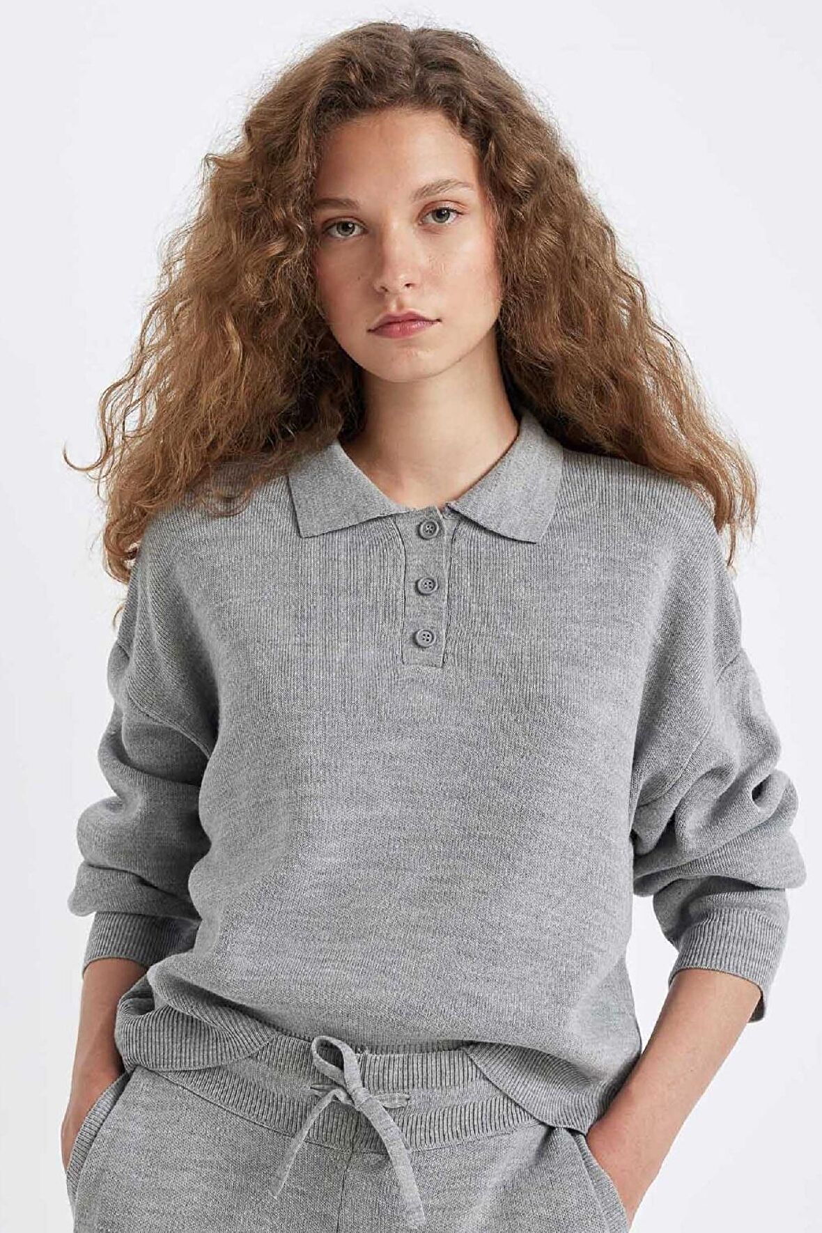 DeFacto Coool Regular Fit Polo Yaka Kazak C9223AX24WNGR211