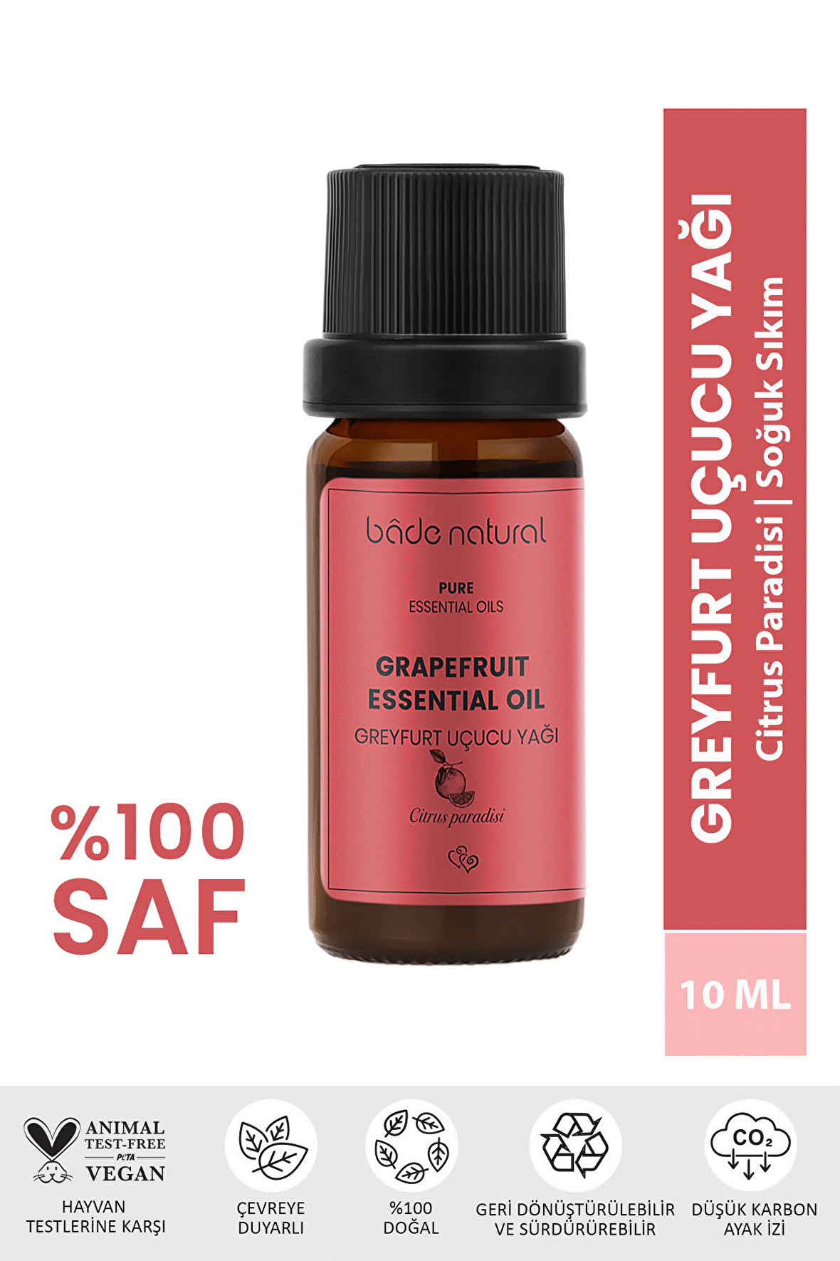 Bade Natural  Greyfurt Uçucu Yağı 10 ml