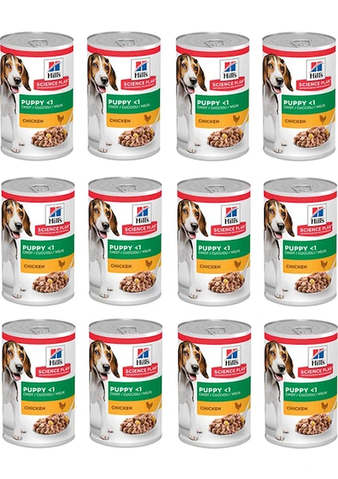 Hills Tavuklu Yavru Köpek Konserve Maması 370 Gr 12 Adet