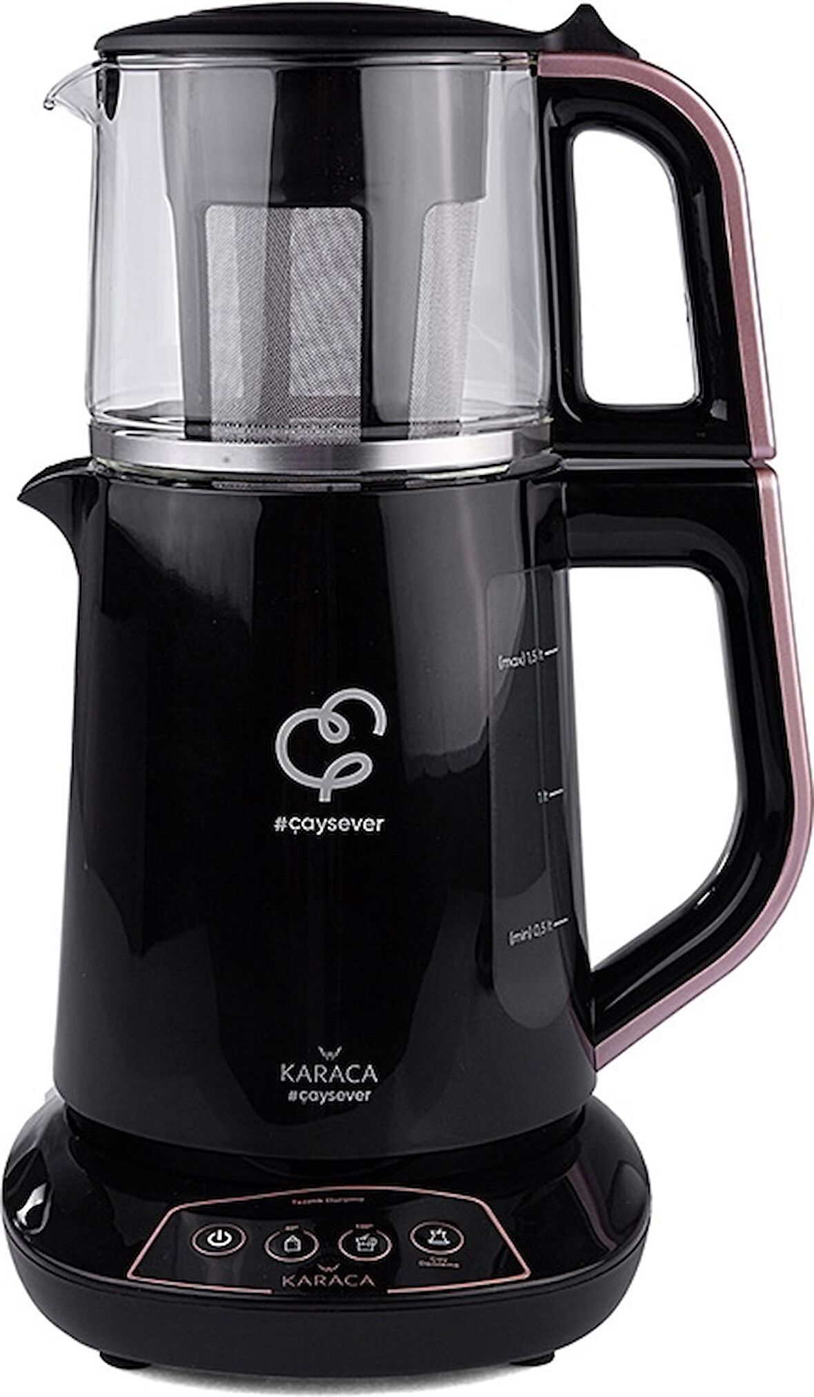 Karaca Çaysever 3 In 1 Konuşan Çay Makinesi Su Isıtıcı Ve Mama Suyu Hazırlama 1700w Rosegold