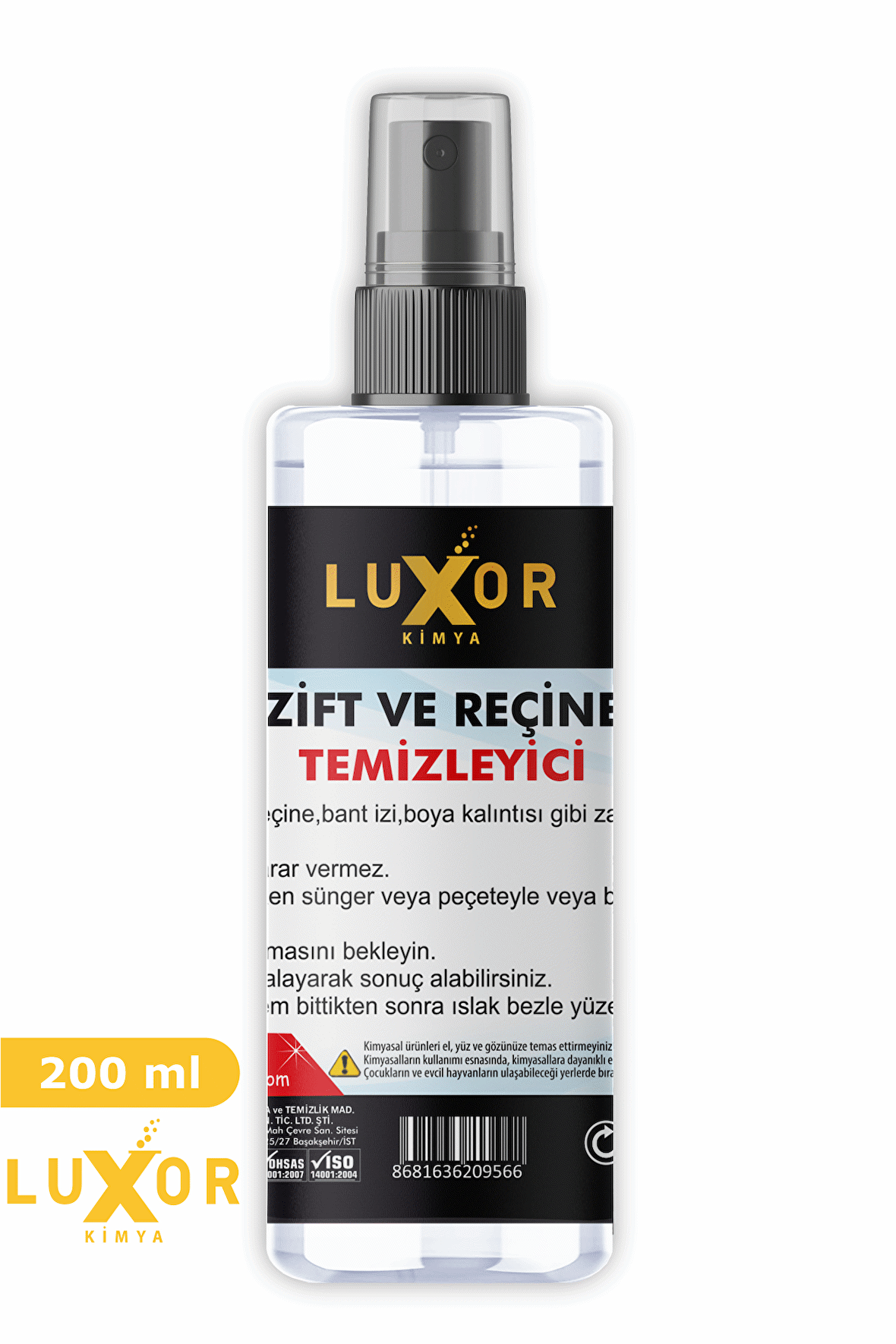 Luxor Kimya Zift Ve Reçine Temizleyici 200 Ml