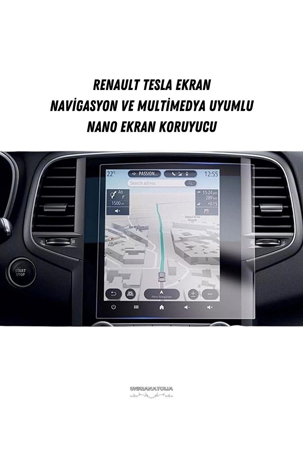 Renault Tesla Ekran Uyumlu Nano Ekran Koruyucu