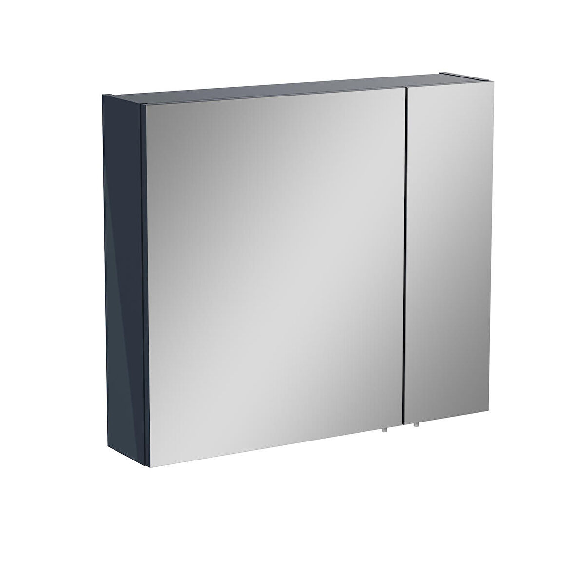 VitrA Mia 67705 Asimetrik Dolaplı Ayna, Parlak Antrasit, 80 cm