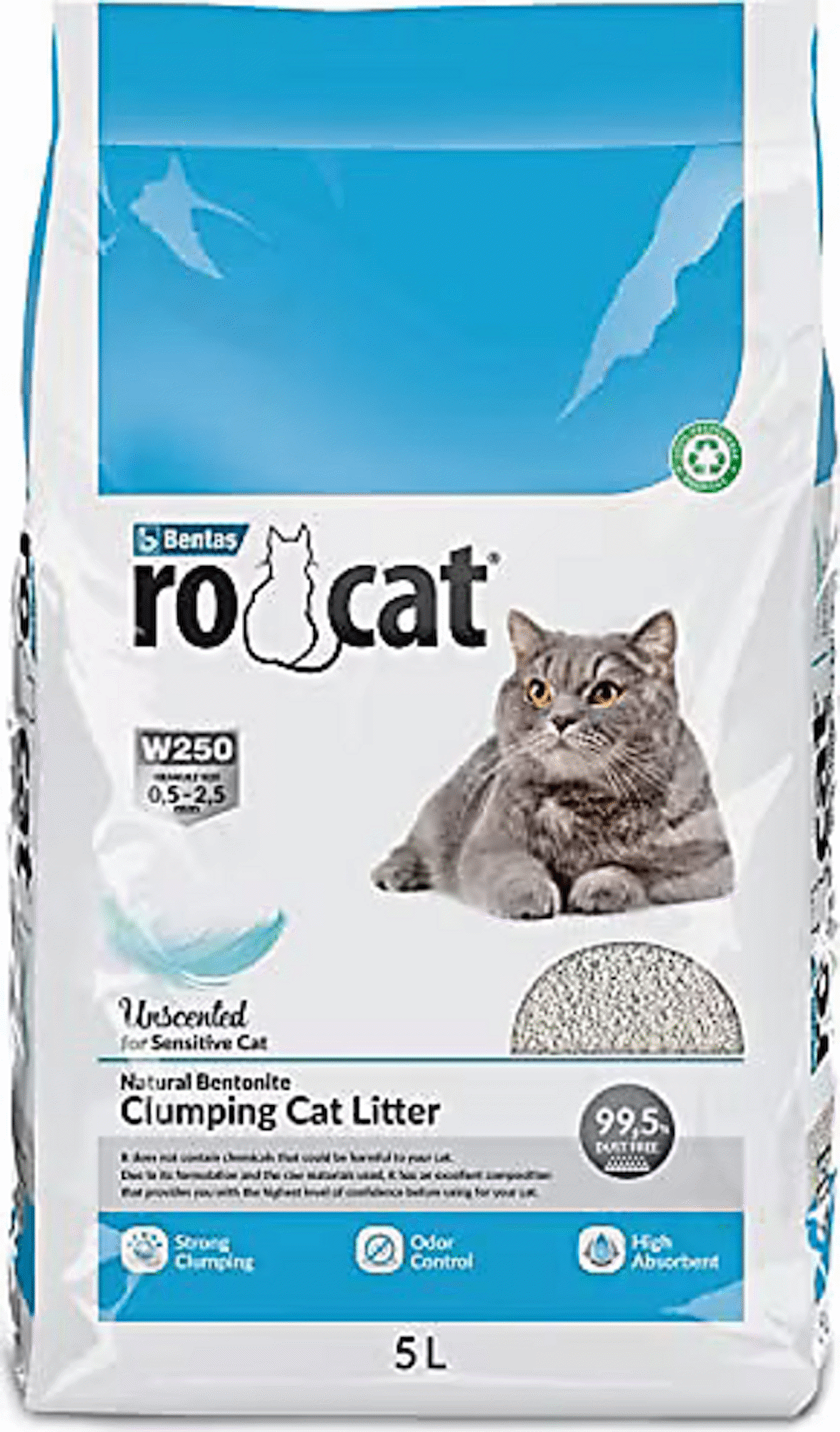 ROCAT NATURAL KOKUSUZ  KEDİ KUMU 5 LT