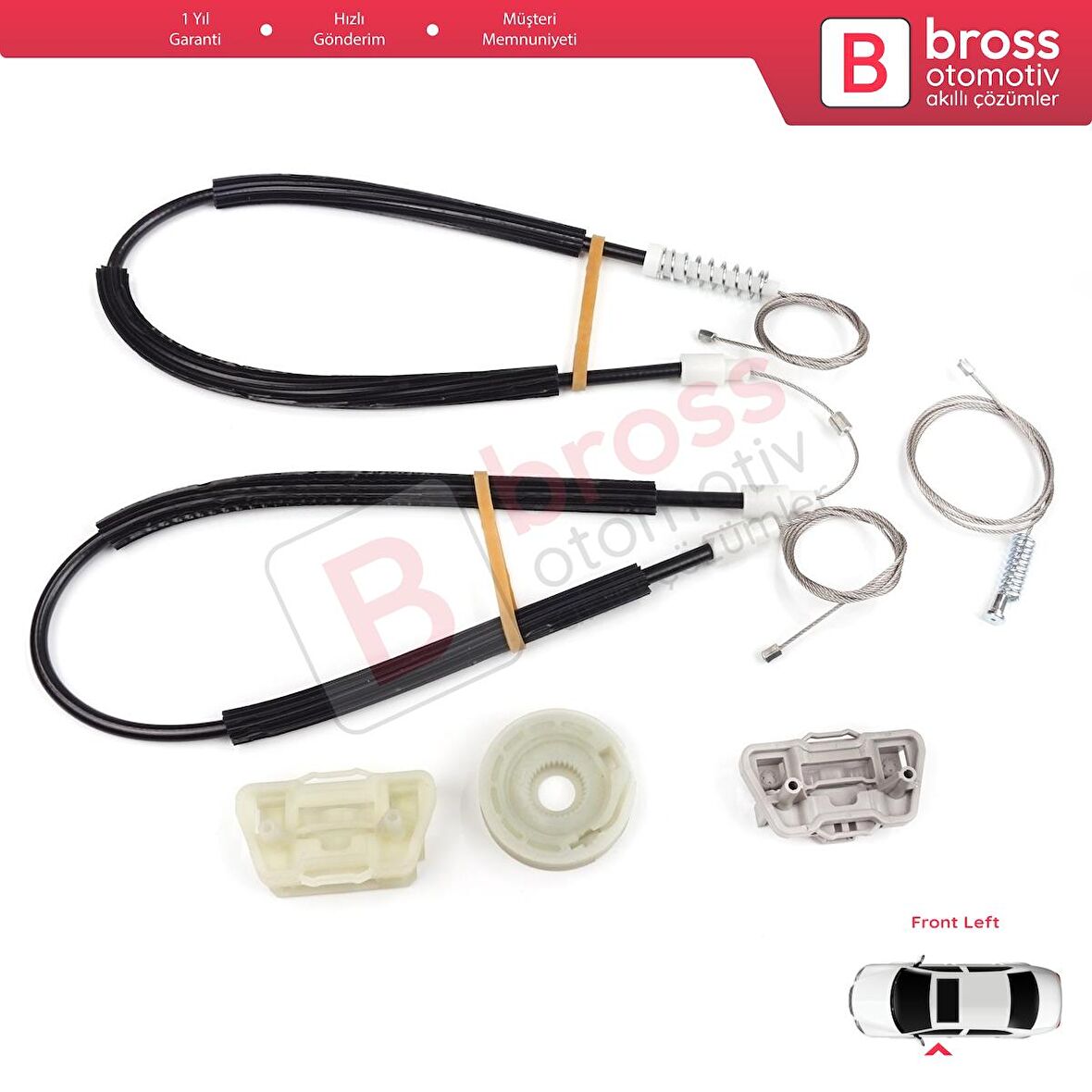 Ford Focus MK1 2000-2007 4/5 Kapı 6S4Z5423201BA İçin Elektrikli Ön Sol Kapı Cam Kriko Tamir Seti