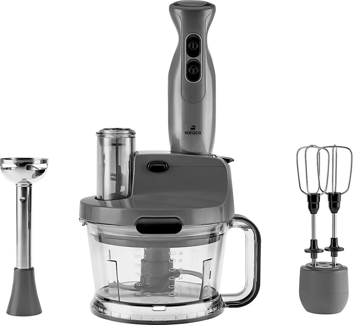 Karaca Pro-multimax Mutfak Robotu Space Gray 2000 W