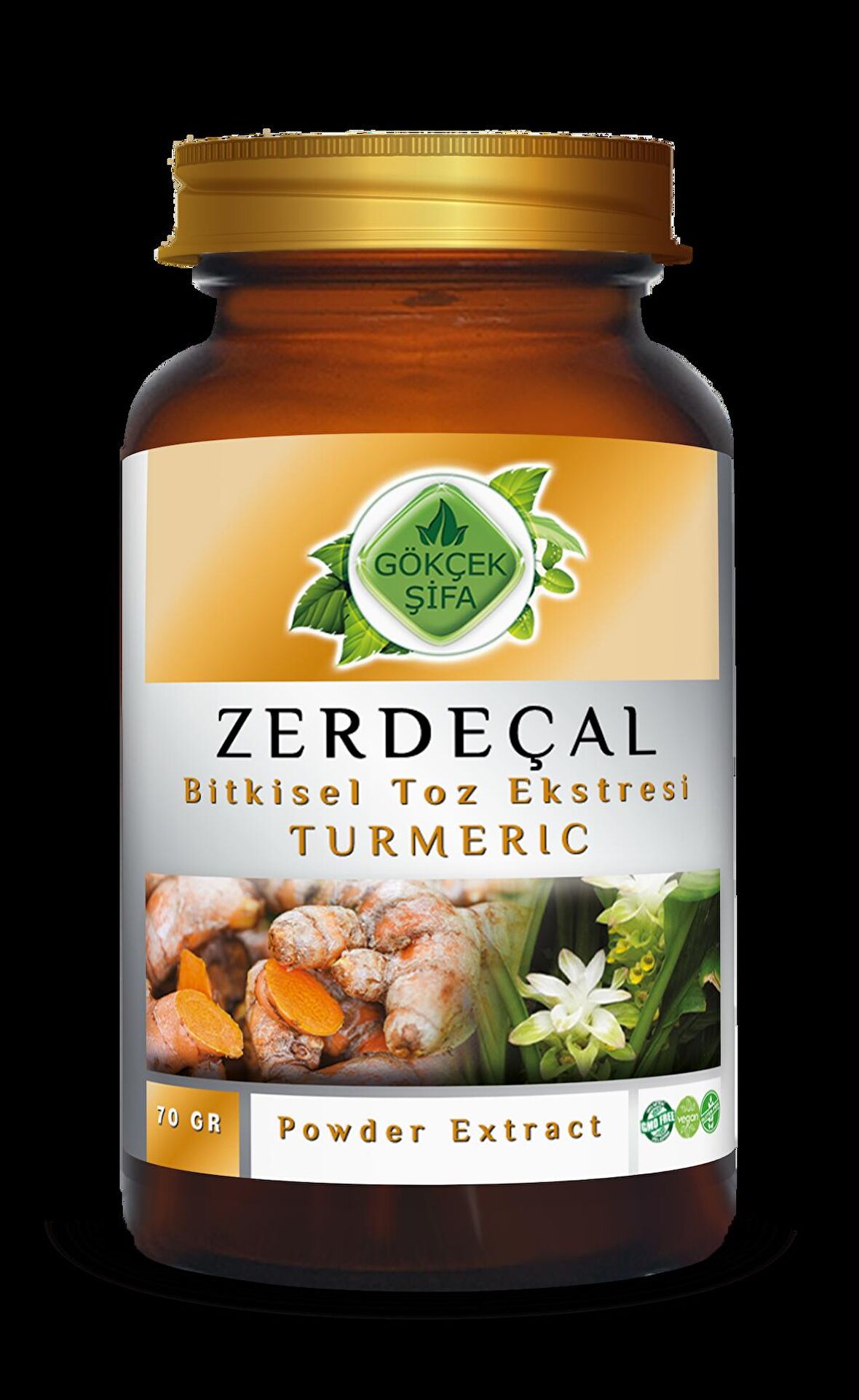 Zerdeçal Toz Ekstresi Cam 70 Gr