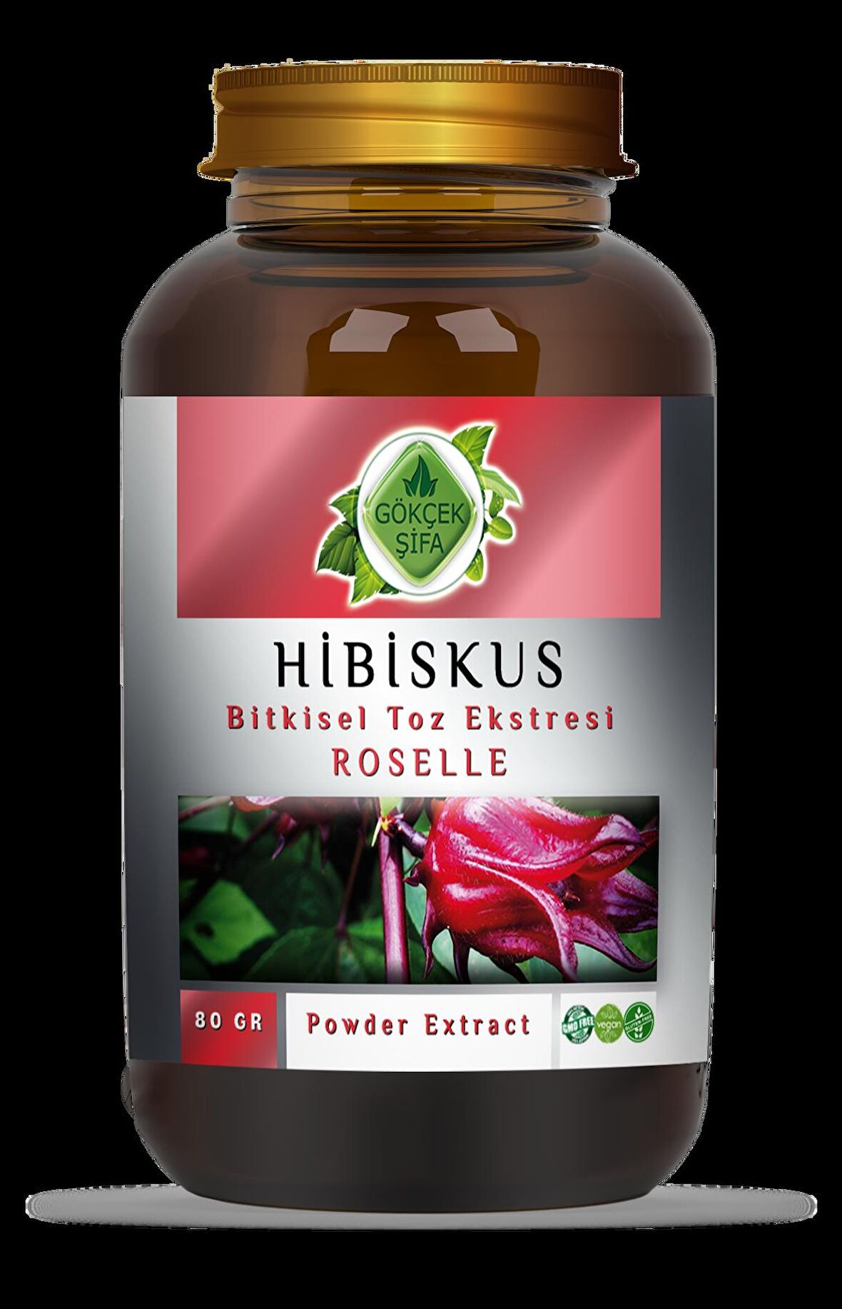 Hibiskus Toz Ekstresi 80 Gr. Cam Kavanoz