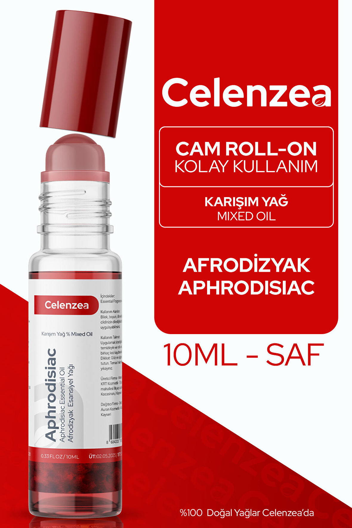Afrodizyak Özel Karışım Esansiyel Yağ Uçucu Yağ Karışımı Afrodizyak Etkili Koku, Esans Doğal 10ml
