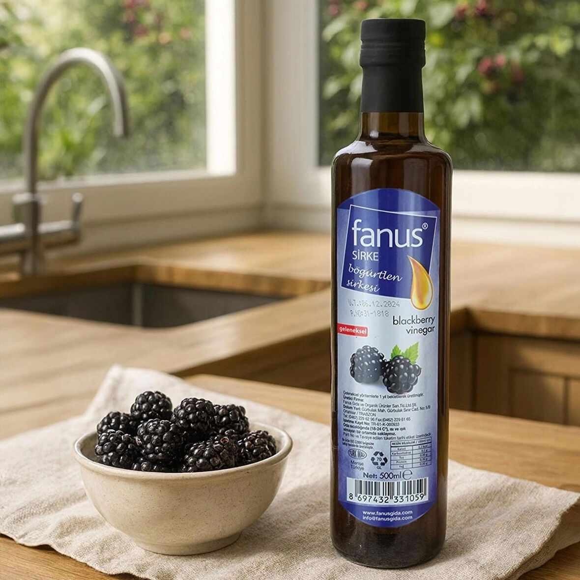 Fanus Böğürtlen Sirkesi 500g