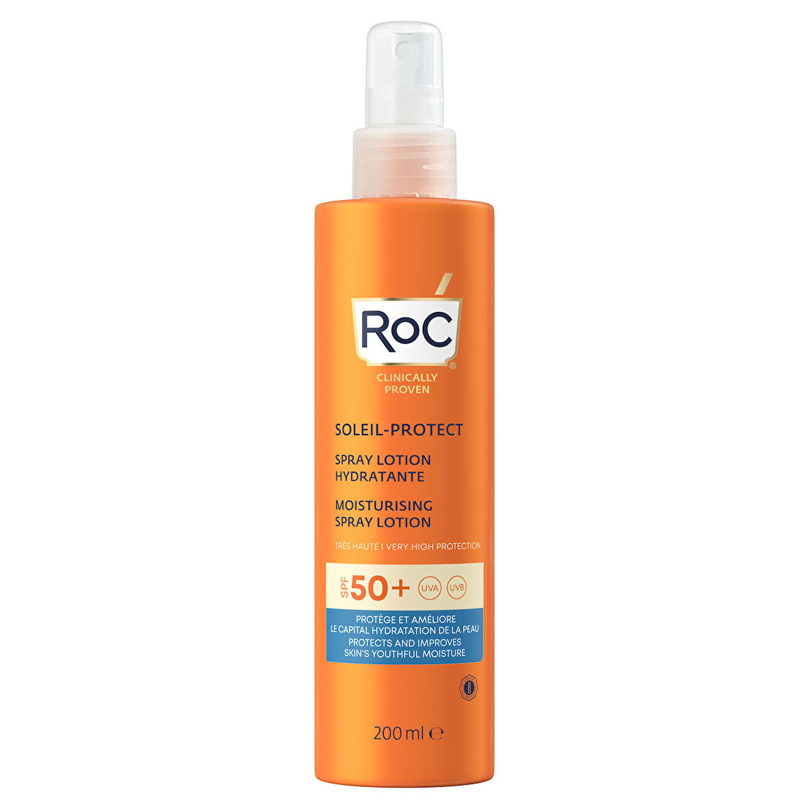 Roc Soleil-Protect 50+ Faktör Tüm Cilt Tipleri İçin Renksiz Güneş Koruyucu Losyon 200 ml