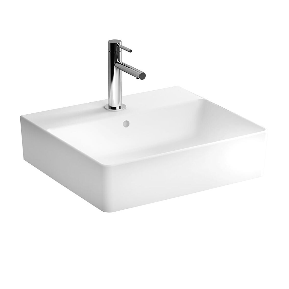 VitrA Nuo 7431B003-0001 Dikdörtgen Lavabo, 50 cm