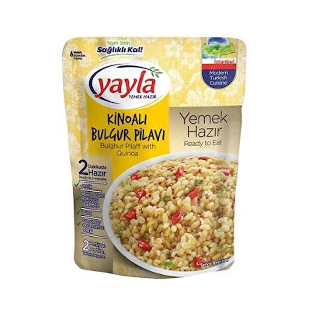 Yayla Yemek Hazır Kinoalı Bulgur Pilavı 250 Gr