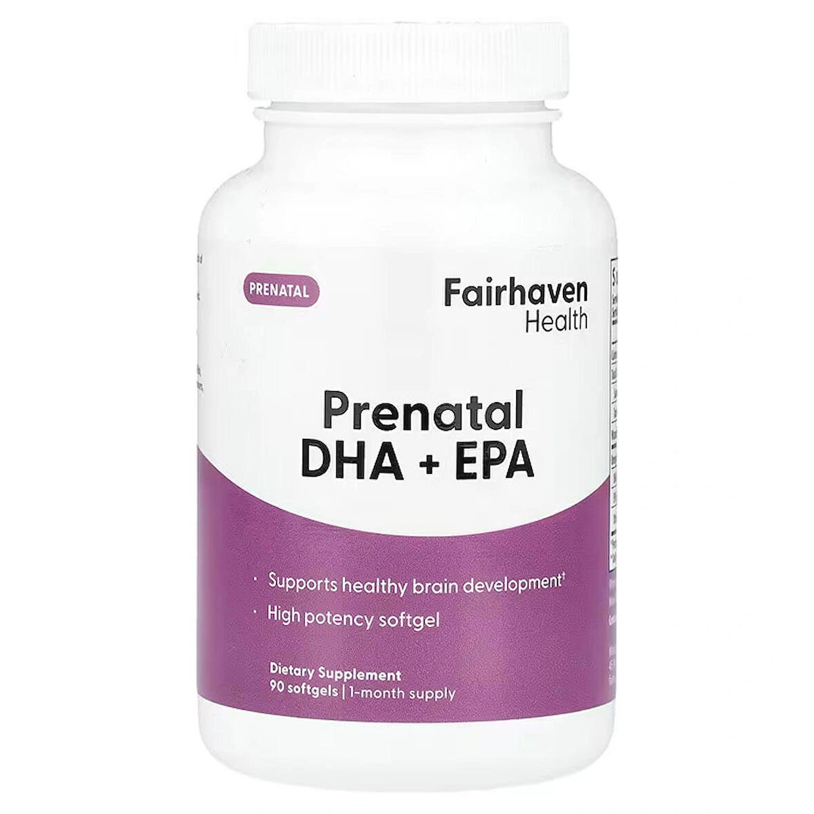 Fairhaven Health Fish Oil Healthy Pregnancy EPA DHA Omega 3 Brain Eye Heart 90 Softgels