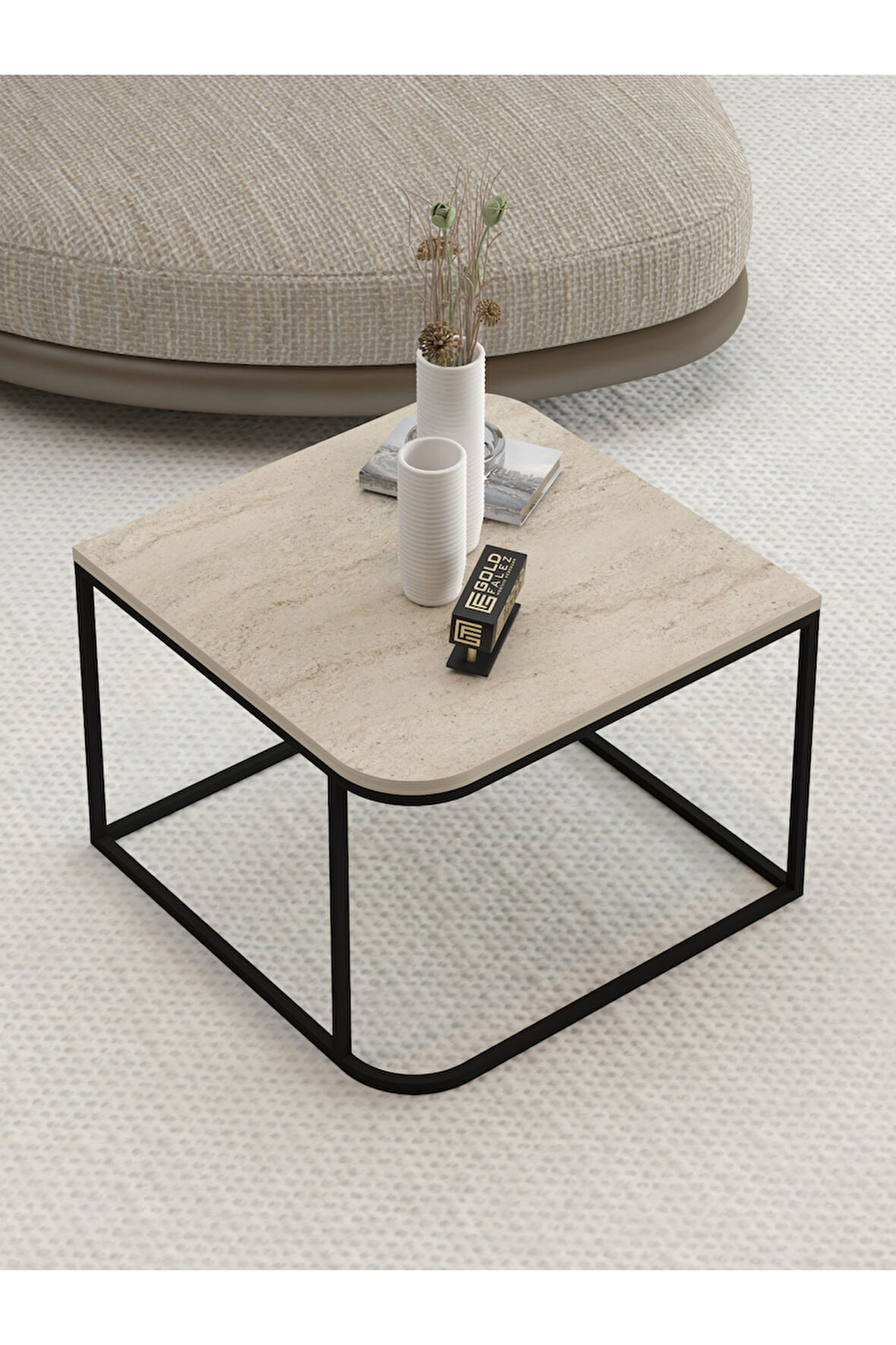 Orta Sehpa Ve Zigon Yan Sehpa Flora Set Atlantik Çam