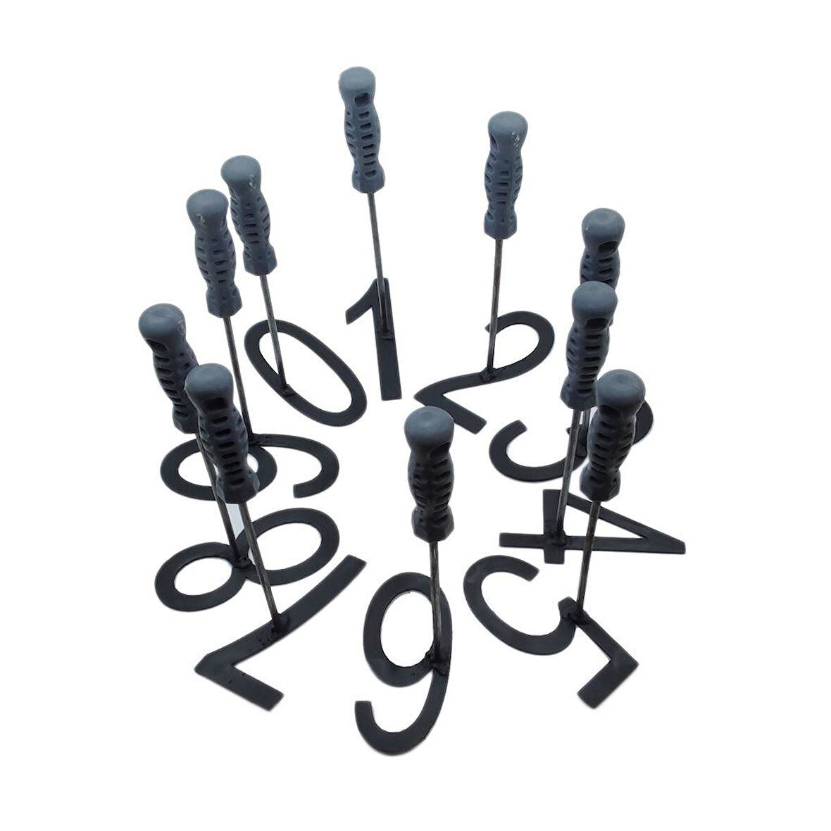 Hayvan Numaralandırma Damga Seti 0-9