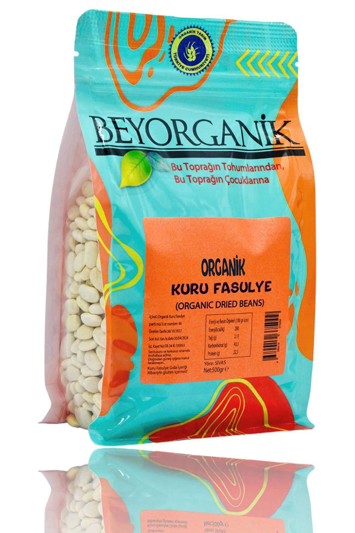 BEYORGANİK Organik Kuru Fasulye Çalı 500gr