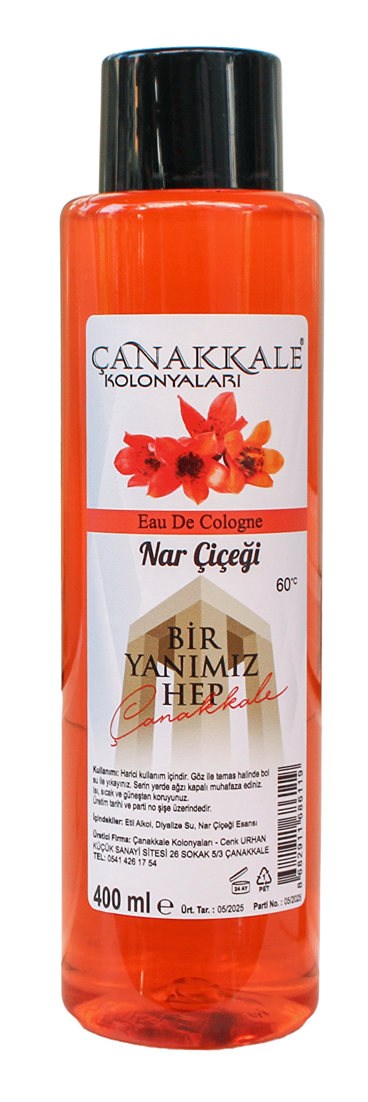 Nar Çiçeği Kolonyası - 400 Ml - (pet Şişe)