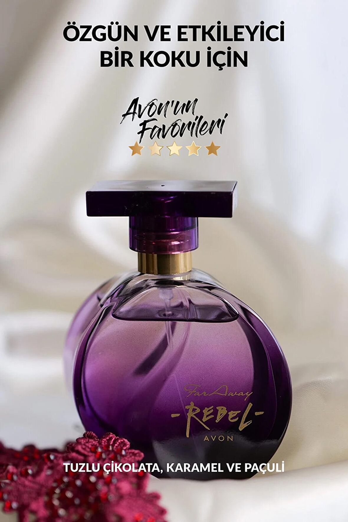 YENİ ŞİŞE  Avon Far Away Rebel Kadın Parfüm Edp 50 Ml.