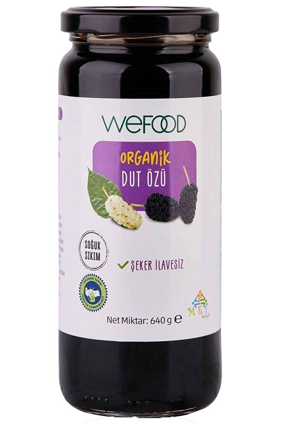 Wefood Organik Dut Özü 640 gr (Soğuk Sıkım)