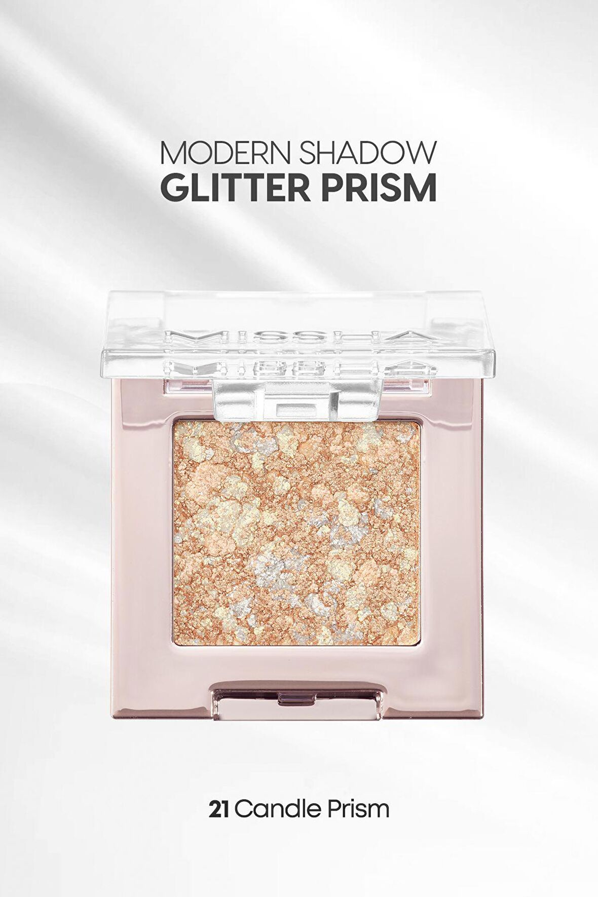Topaklanmayan El Yapımı Holografik Simli Far Modern Shadow Glitter Prism (No.21 Candle Prism)