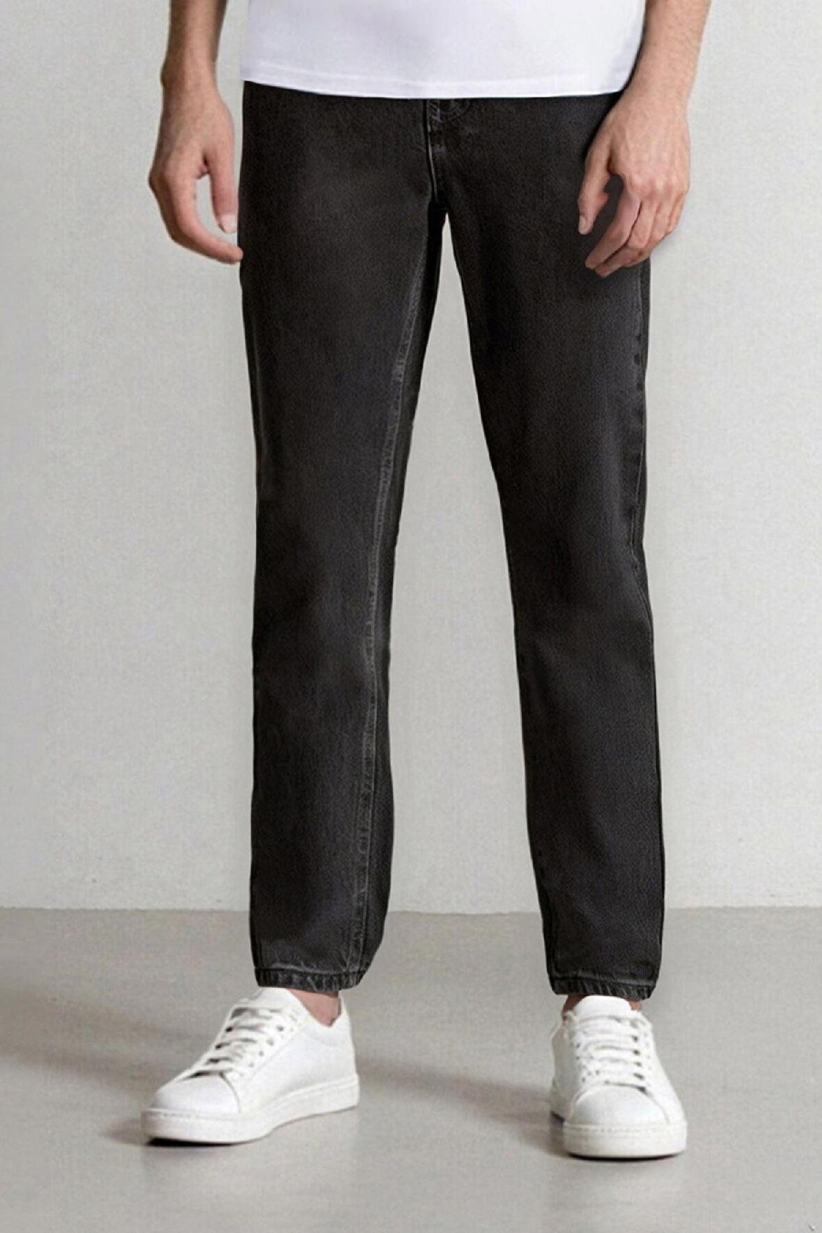 DeFacto %100 Pamuk Slim Cropped Fit Dar Kalıp Normal Bel Dar Paça Jean Pantolon D8766AX24AUNM36