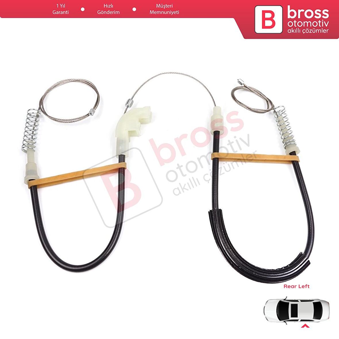 Volvo S40 V40 MK1 644 645 1995-2004 4/5-Kapı 30623452 İçin Elektrikli Arka Sol Cam Kriko Tamir Seti