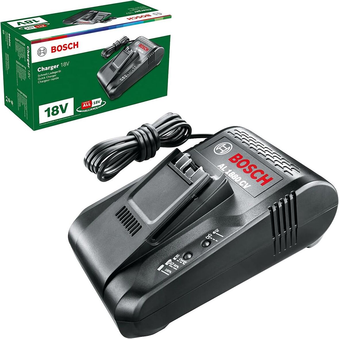 Bosch 18 Volt Hİzlİ şarj Cihazİ Al 1880 Cv, Yeşil