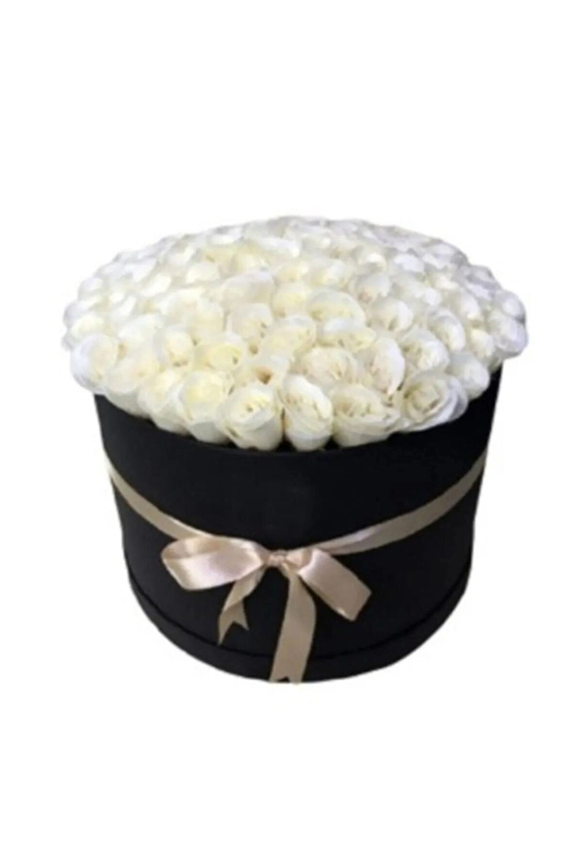 Silindir Kutuda Gerçek Görünümlü Yapay Kadife Gül Kız Isteme Buketi