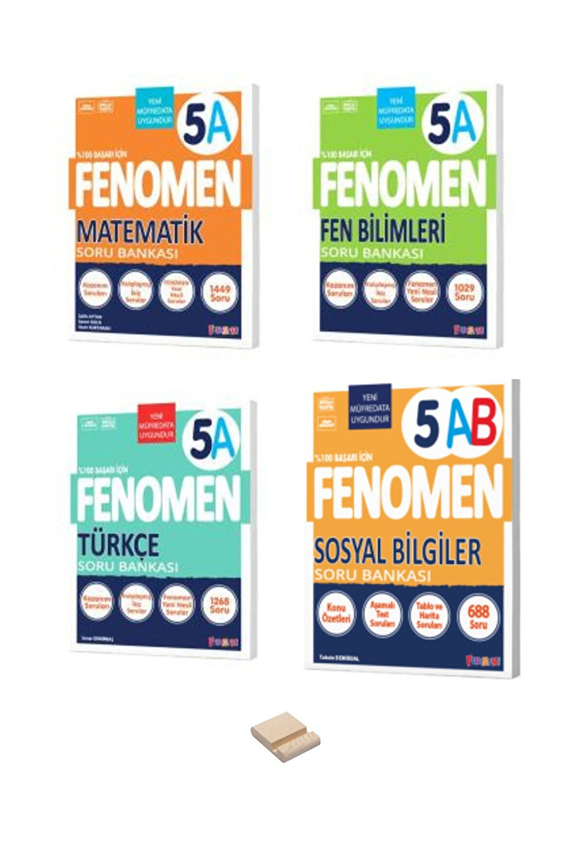 5. Sınıf A Serisi Matematik Türkçe Fen ve Sosyal Soru Bankası 4lü Set