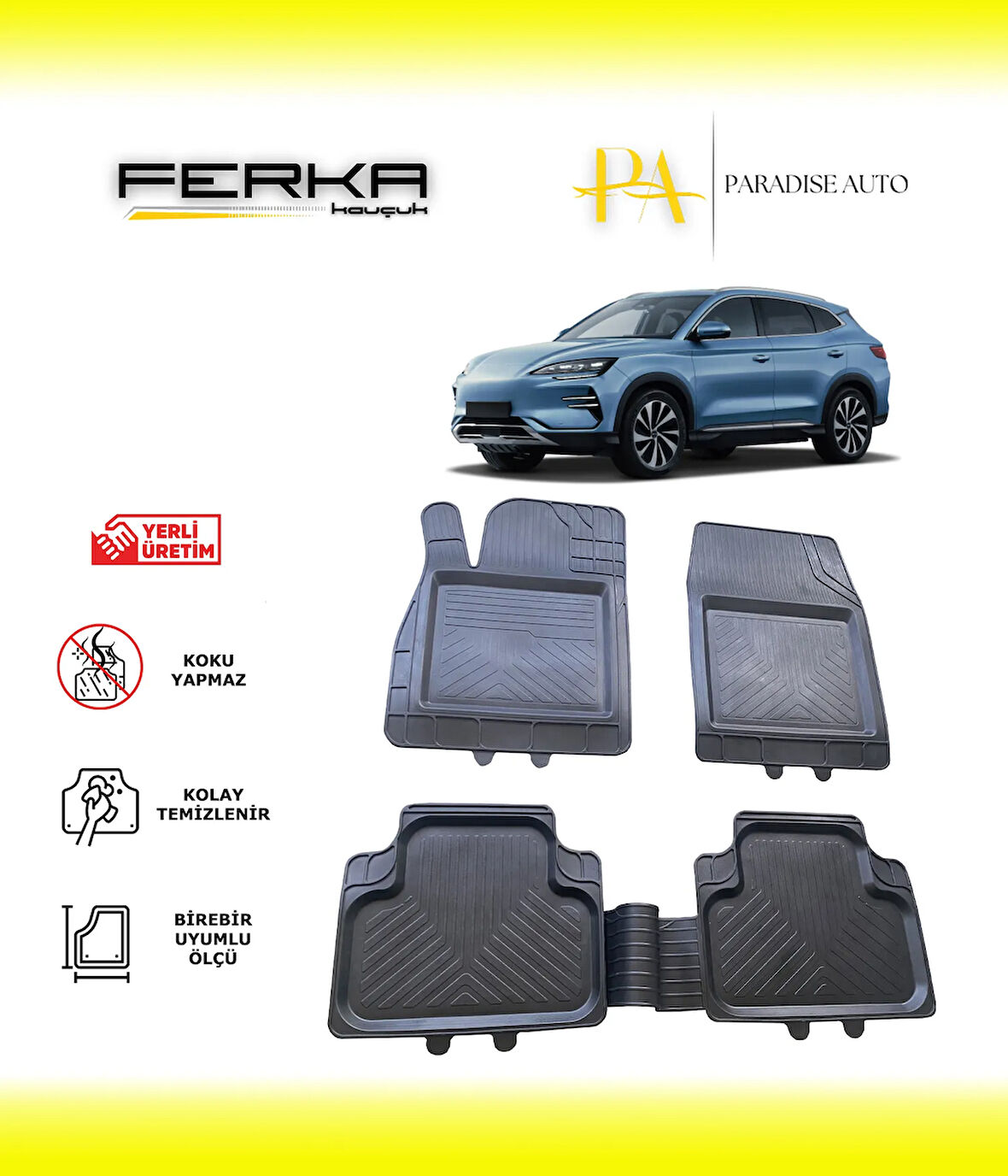 BYD Seal U 2024 ve Üstü Uyarlanabilir Universal Havuzlu Paspas