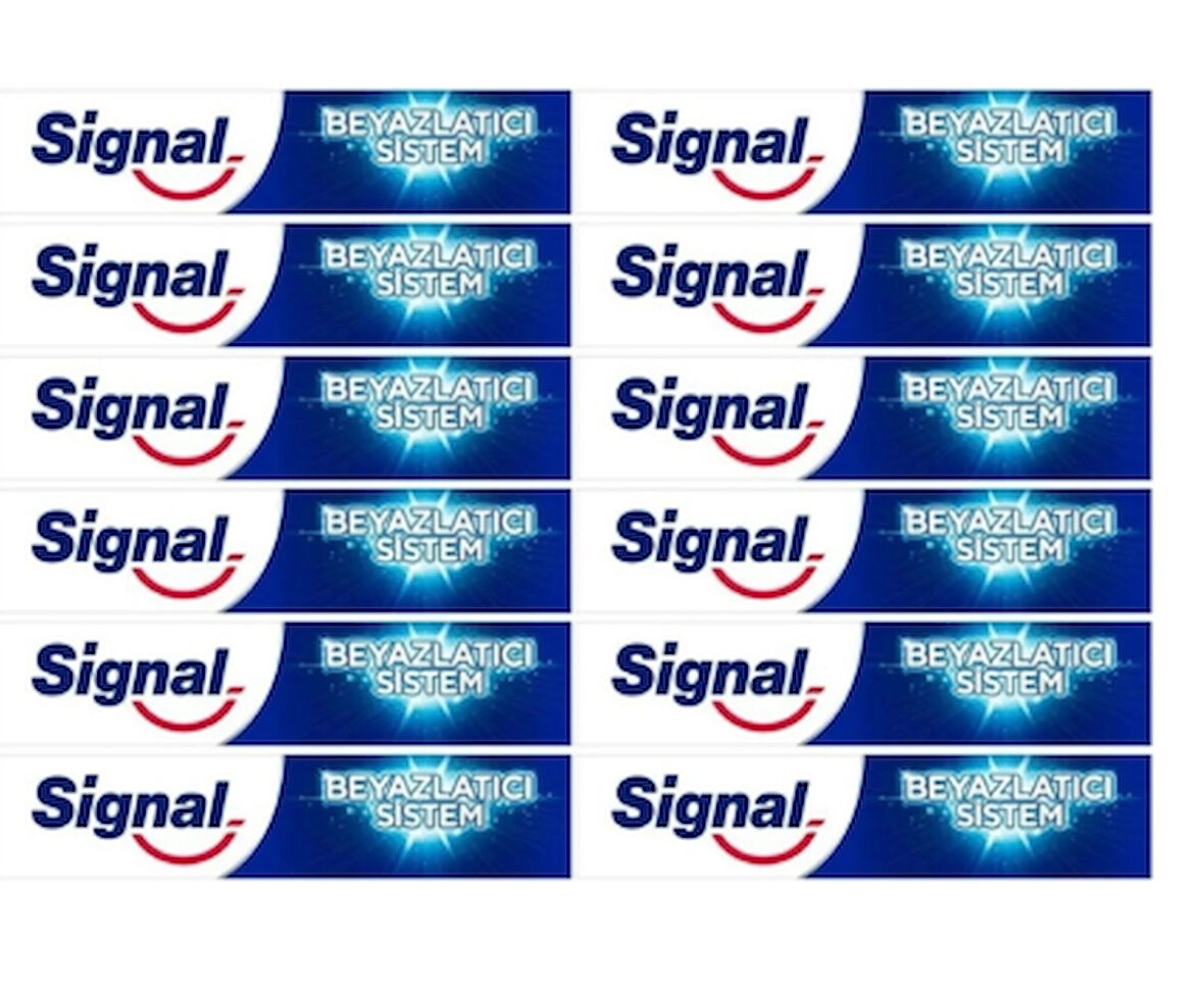 Signal Beyazlatıcı Sistem Diş Macunu 50 ml x 12 Set