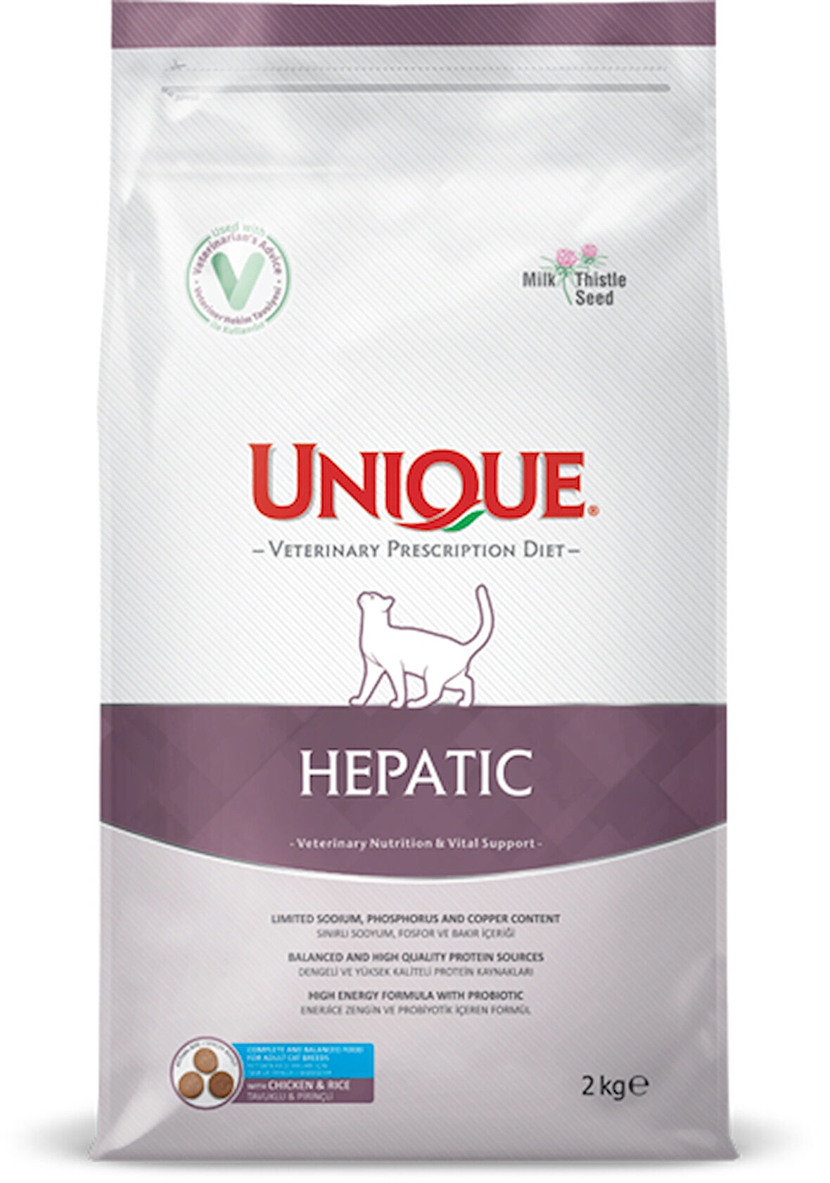 UNİQUE HEPATİC KEDİ MAMASI 2 KG
