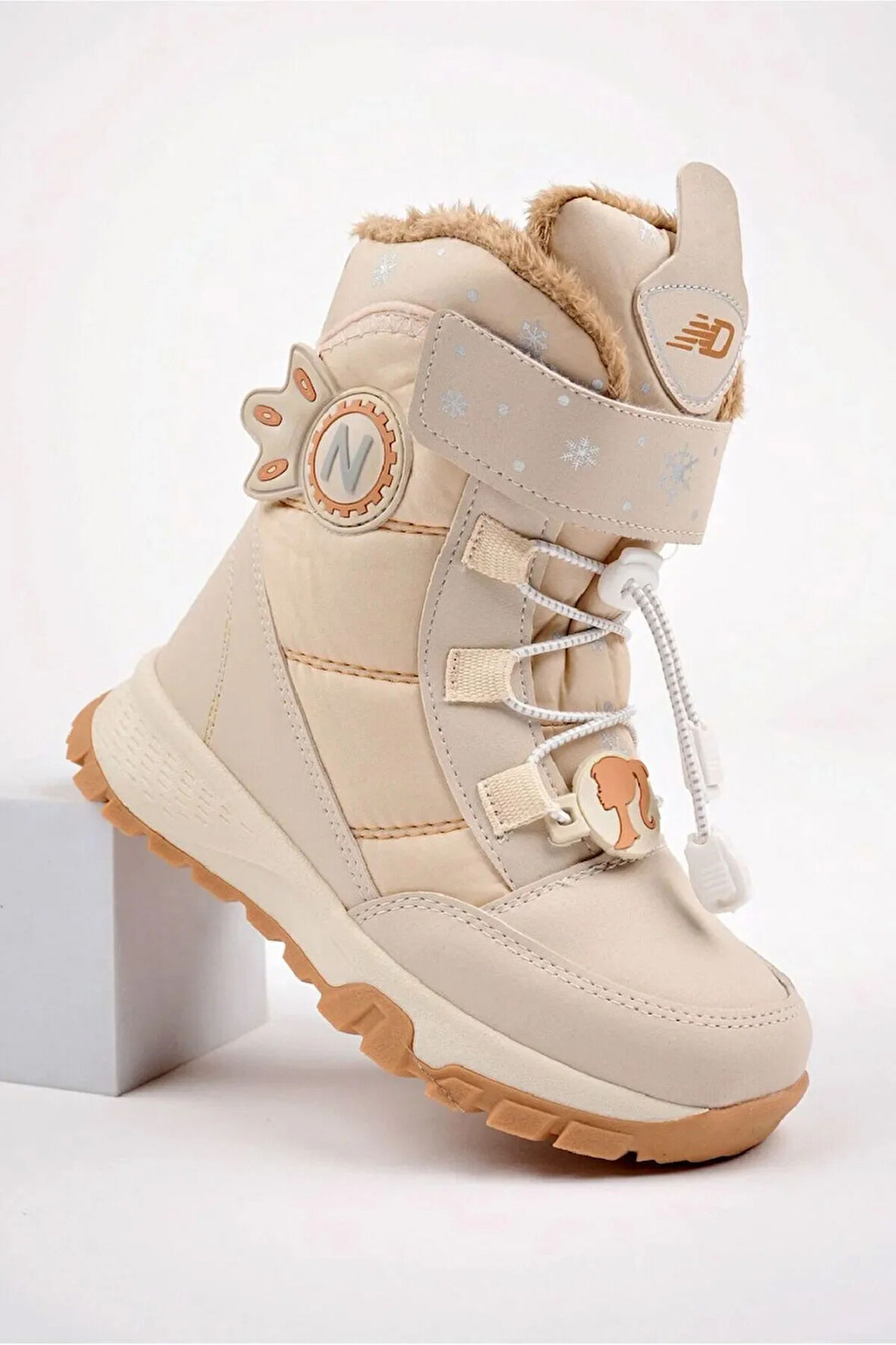 kız çoçuk botu,kürklü,ortopedik,bot bej Bej / 28