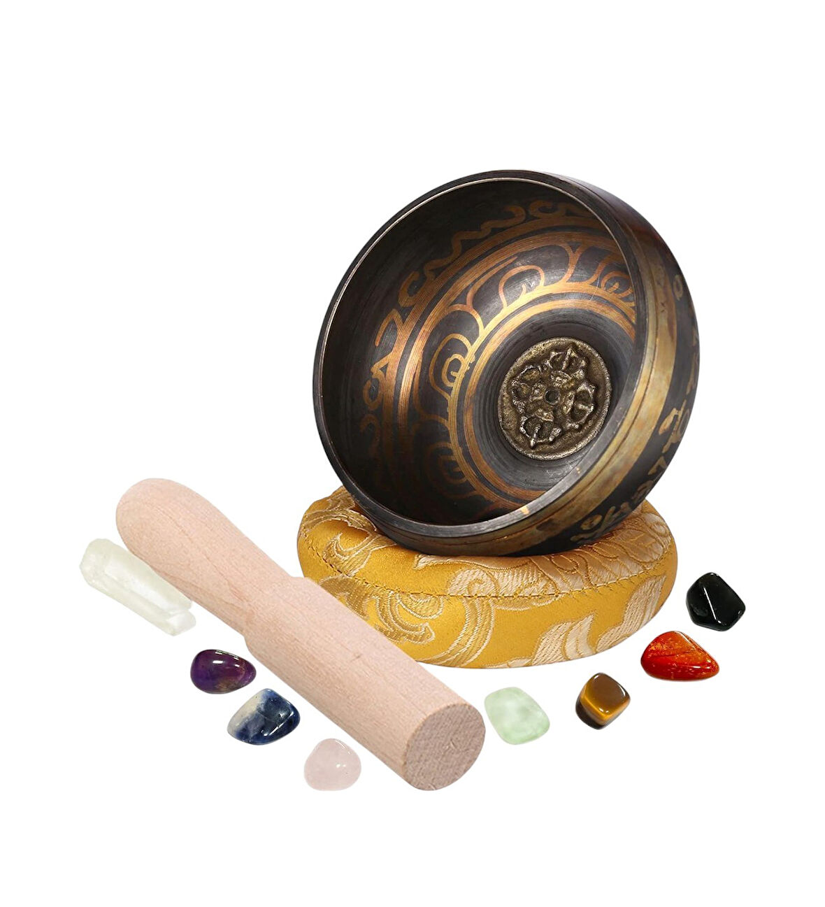 Pirinç Meditasyon Çanı 10,5 cm | Yoga, Meditasyon ve Dekoratif Kullanım İçin