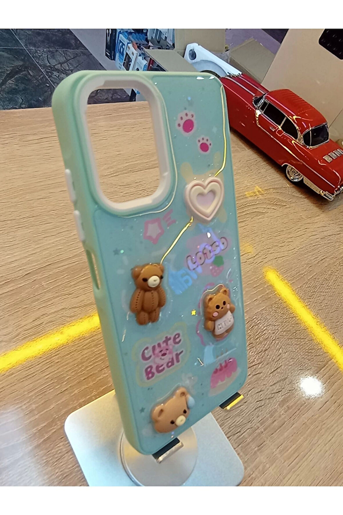 Xiaomi Redmi Note 10S Uyumlu Kabartma Figürlü Darbe Korumalı Kapak Renkli Kılıf