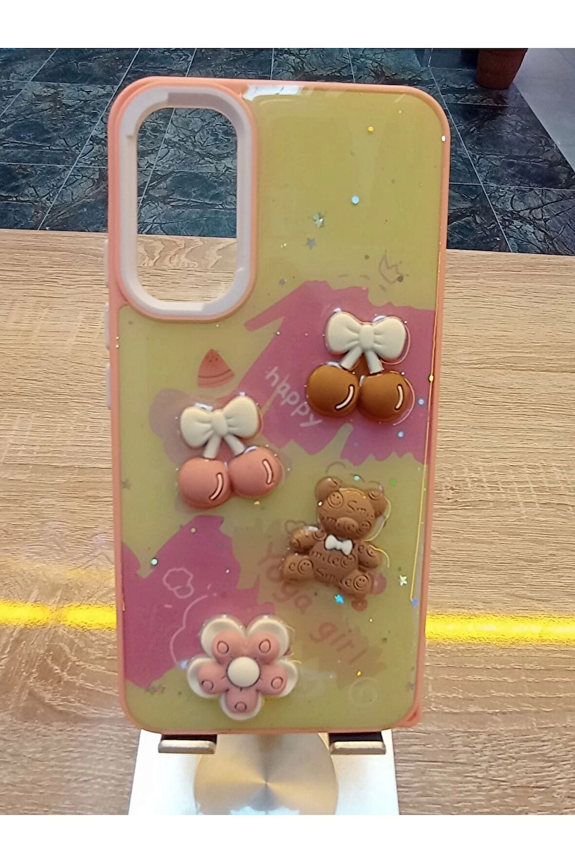 Samsung Galaxy A34 Uyumlu Kabartma Figürlü Darbe Korumalı Kapak Renkli Kılıf