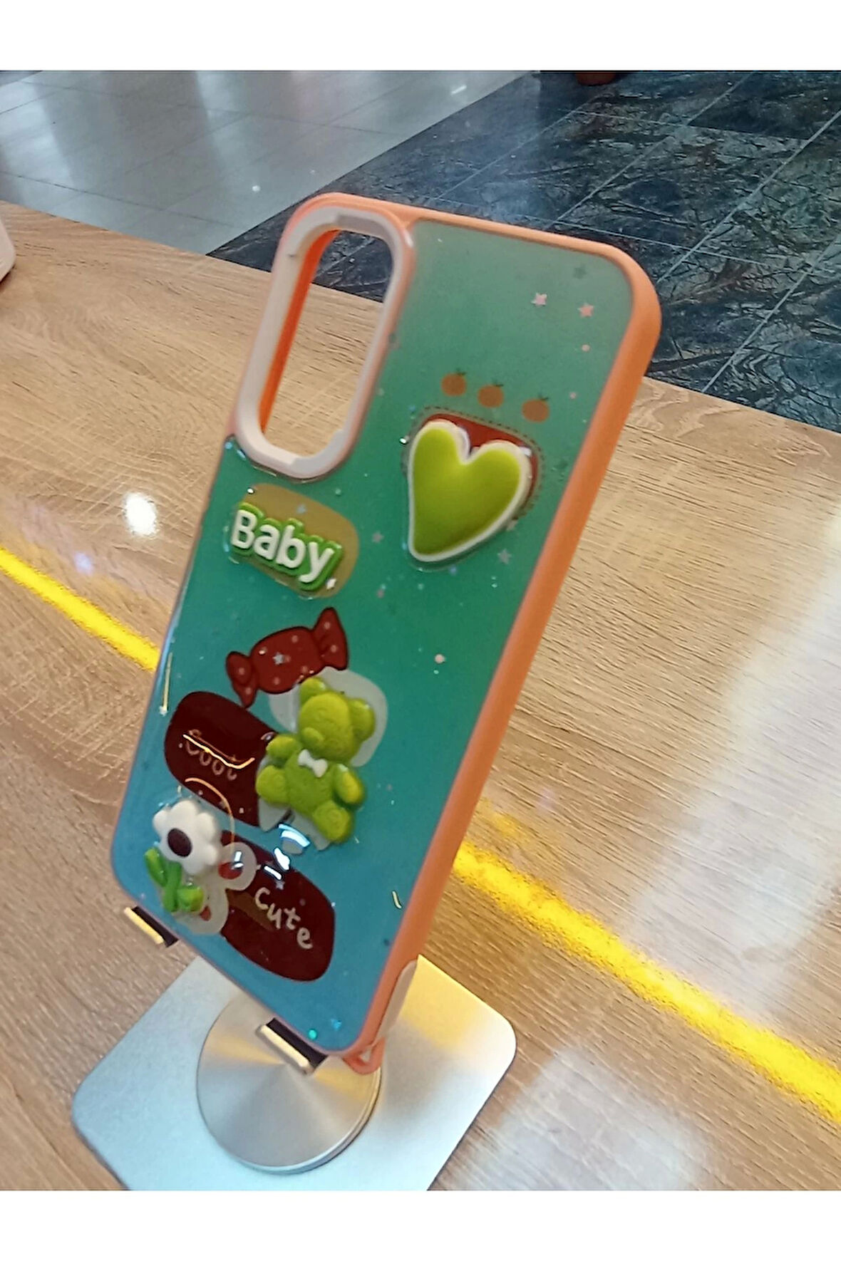 Samsung Galaxy A34 Uyumlu Kabartma Figürlü Darbe Korumalı Kapak Renkli Kılıf