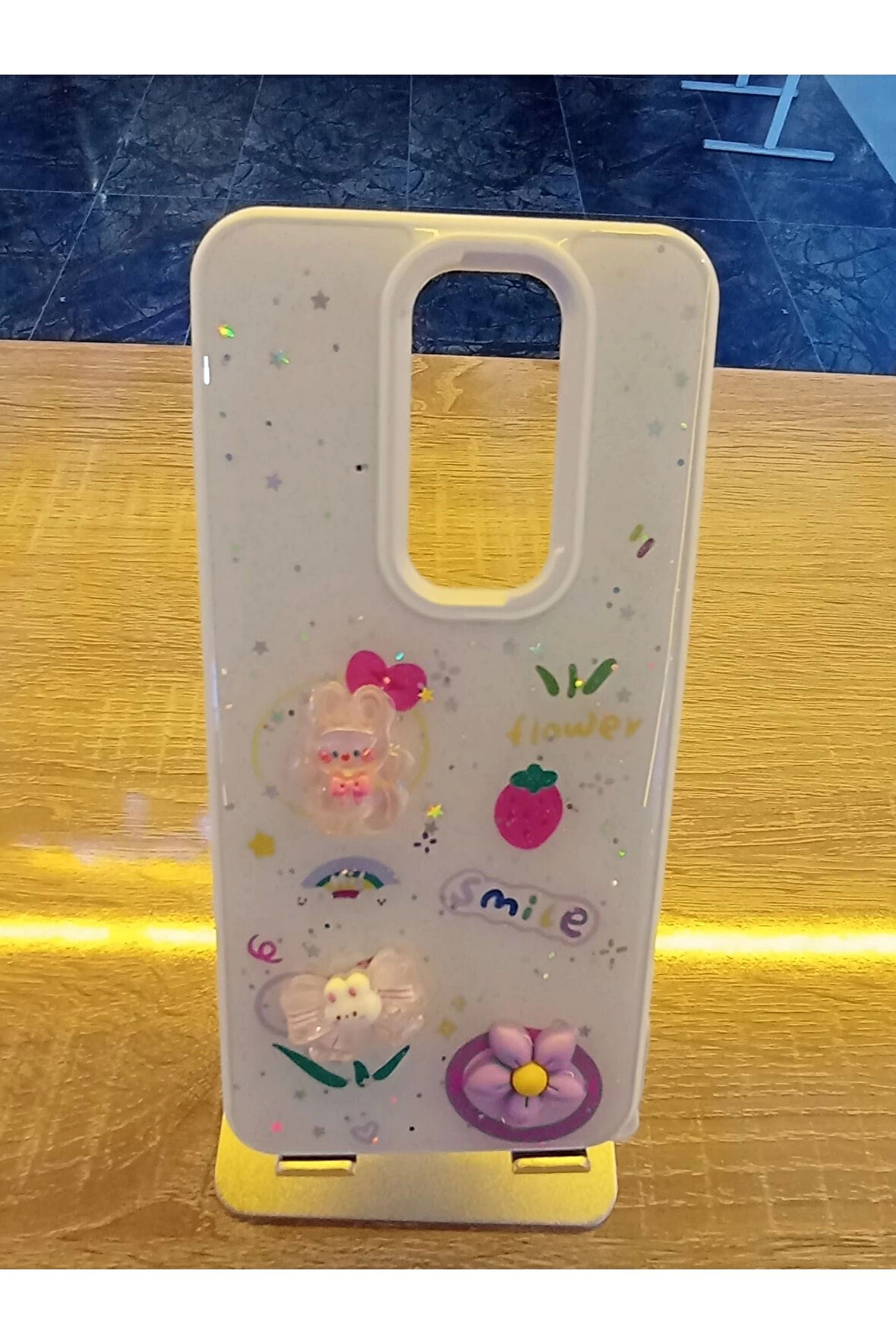 Xiaomi Redmi Note 8 Pro Uyumlu Kabartma Figürlü Darbe Korumalı Kapak Renkli Kılıf