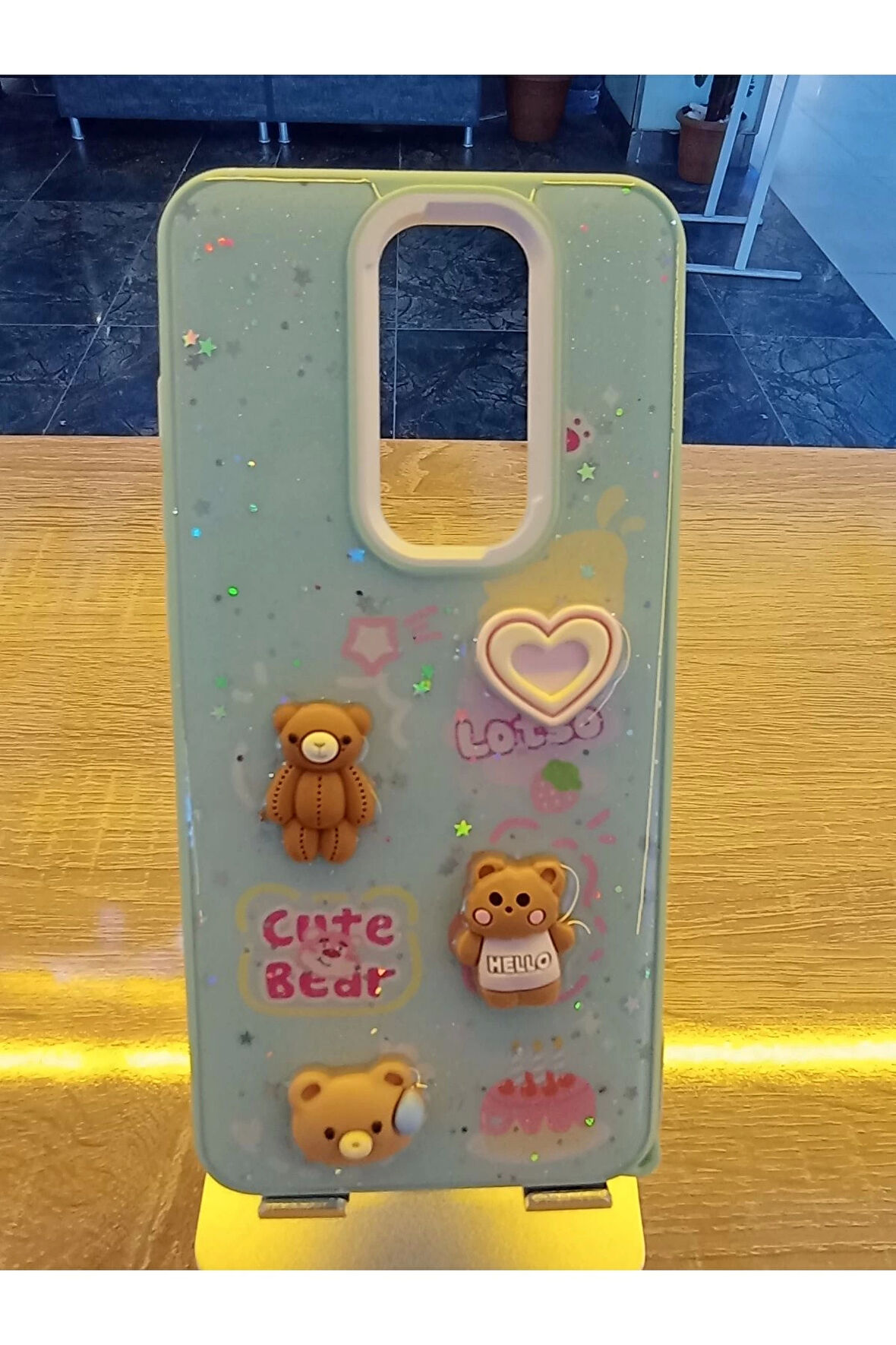 Xiaomi Redmi Note 8 Pro Uyumlu Kabartma Figürlü Darbe Korumalı Kapak Renkli Kılıf